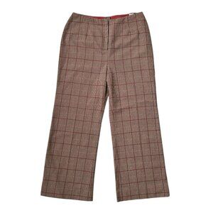 70s Vintage Wool Plaid Wideleg Trousers Highland Queen Checked Highwaisted.